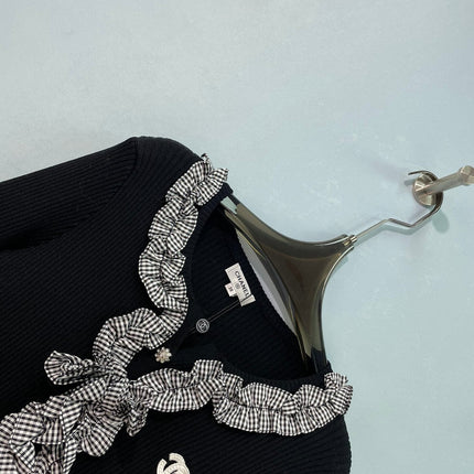 CHANEL 26S RUFFLE KNIT CARDIGAN 1652