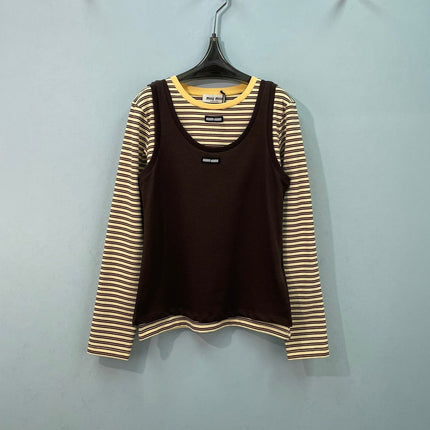 MIUMIU 26S TANK TOP AND T-SHIRT SET 1575