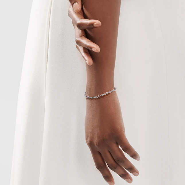 HARDWARE MICRO LINK 44 MOTIF SILVER BRACELET