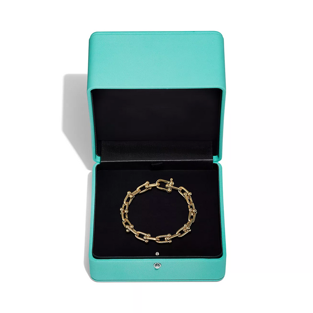 HARDWARE MEDIUM LINK 20 MOTIF GOLD BRACELET
