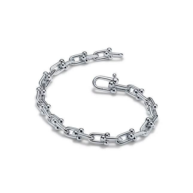 HARDWARE SMALL LINK 26 MOTIF SILVER BRACELET