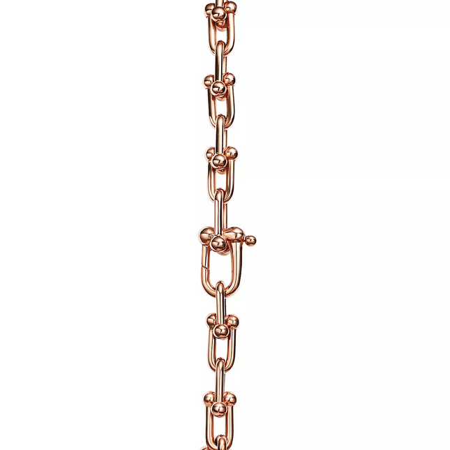HARDWARE SMALL LINK 26 MOTIF PINK GOLD BRACELET