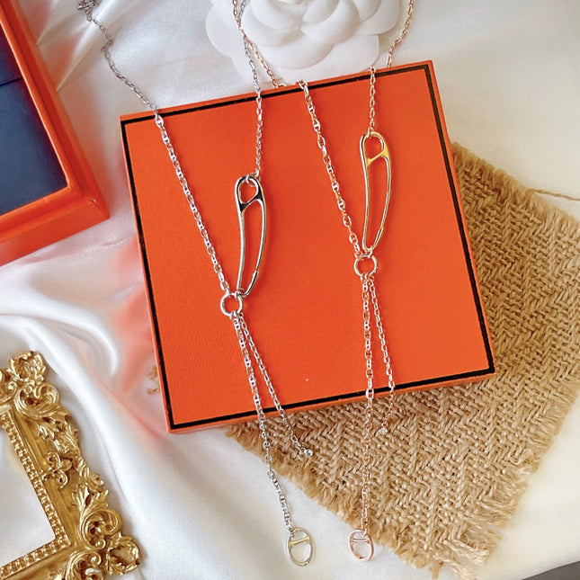 CHAINE D'ANCRE PUNK LONG NECKLACE