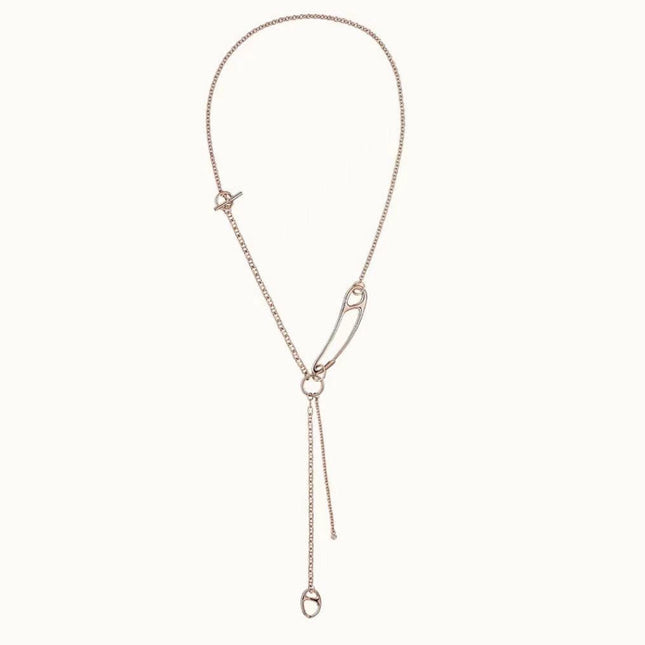 CHAINE D'ANCRE PUNK LONG NECKLACE