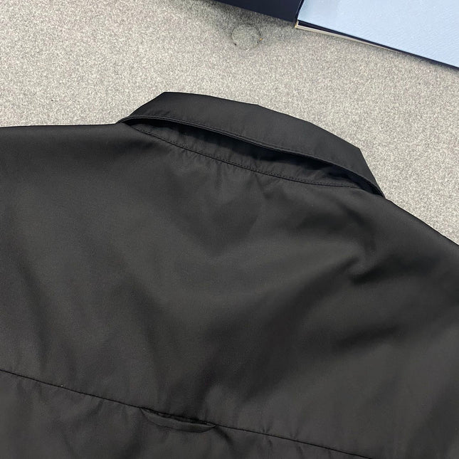 PRA SHIRT IN BLACK RE-NYLON TRIANGLE LOGO