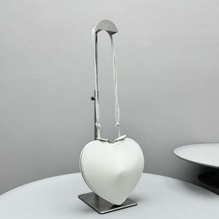 AL COEUR BAG IN WHITE CALFSKIN