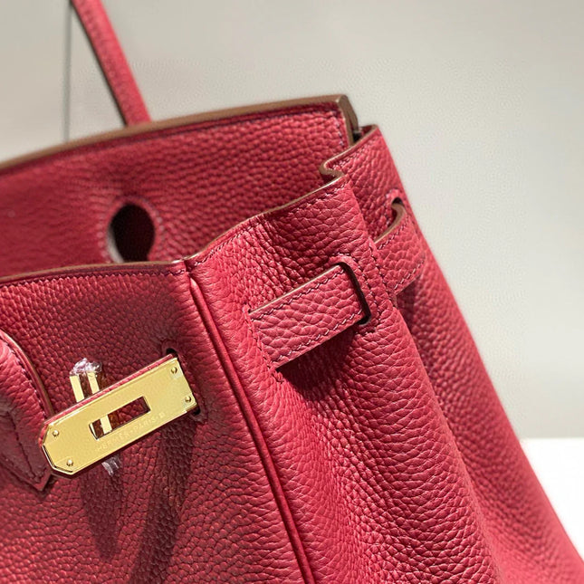 HM BIRKIN 35CM BURGUNDY CALFSKIN GOLD HARDWARE