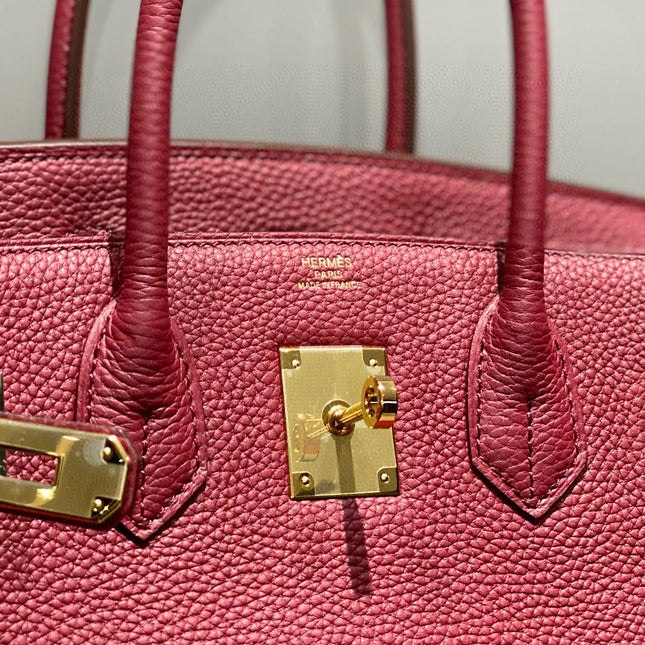 HM BIRKIN 35CM BURGUNDY CALFSKIN GOLD HARDWARE