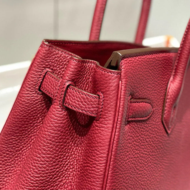 HM BIRKIN 35CM BURGUNDY CALFSKIN GOLD HARDWARE
