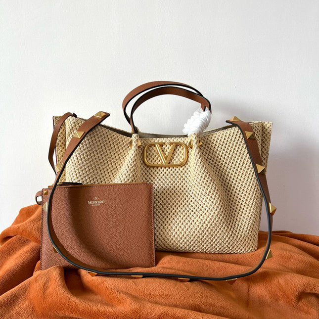STRAW SUMMER TOTE 35 IN RAFFIA