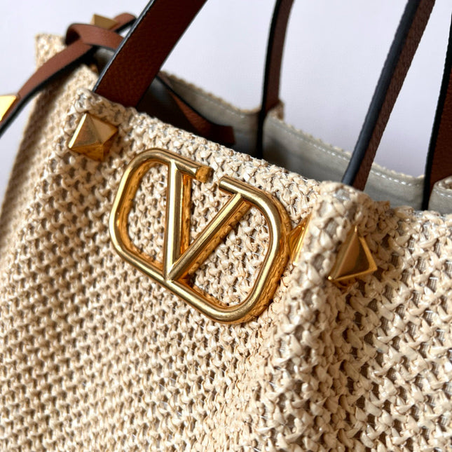 STRAW SUMMER TOTE 35 IN RAFFIA