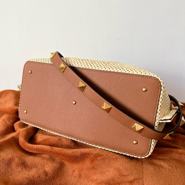 STRAW SUMMER TOTE 35 IN RAFFIA