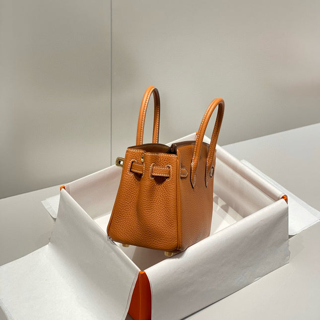 HM BIRKIN 20CM BAG BROWN TOGO LEATHER GOLD HARDWARE