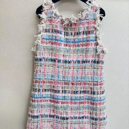 CC V-Shift Dress Multicolor Tweed