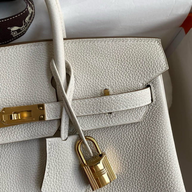 HM BIRKIN 25CM CREAM TOGO LEATHER GOLD HARDWARE