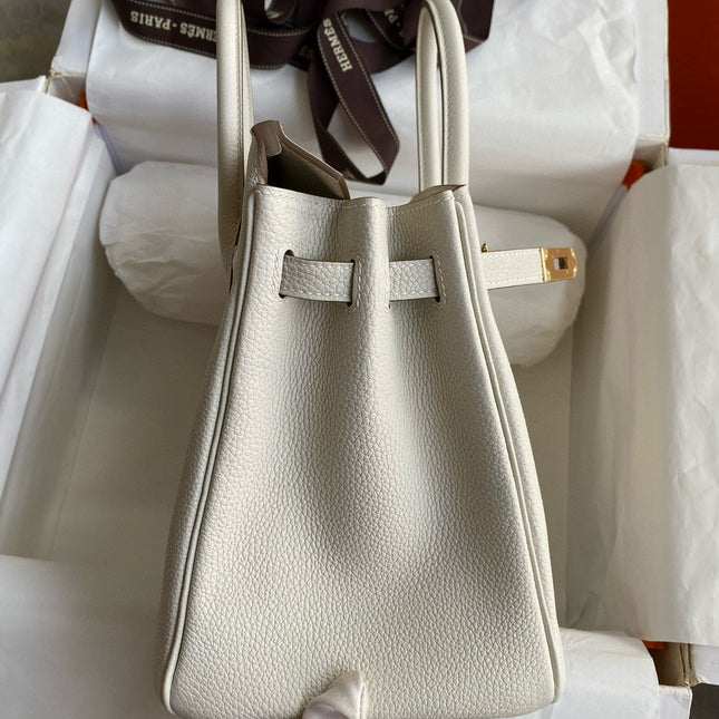 HM BIRKIN 25CM CREAM TOGO LEATHER GOLD HARDWARE