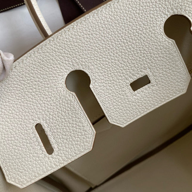 HM BIRKIN 25CM CREAM TOGO LEATHER GOLD HARDWARE