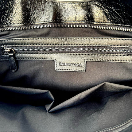MEDIUM 39 LE CITY BAG IN BLACK LEATHER