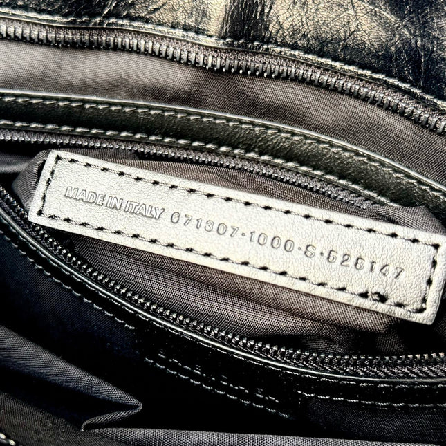 MINI 24 LE CITY BAG IN BLACK LEATHER