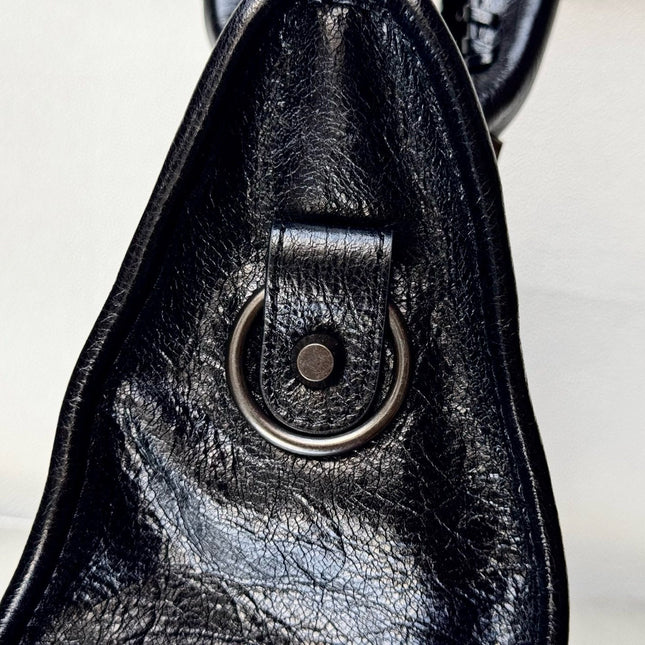 MINI 24 LE CITY BAG IN BLACK LEATHER