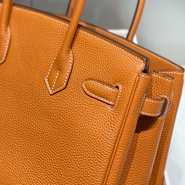 HM BIRKIN 30CM BROWN TOGO LEATHER SILVER HARDWARE