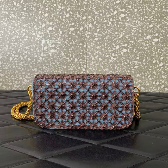 GARAVANI MINI VLOGO CRYSTAL 19 IN BLUE AND PURPLE TP3
