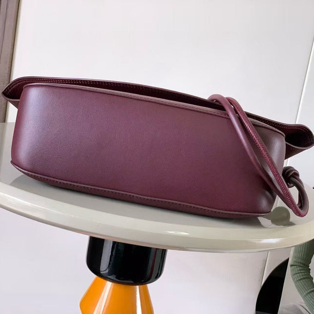 LOE OLA BAG 26 IN BURGUNDY RED CALFSKIN