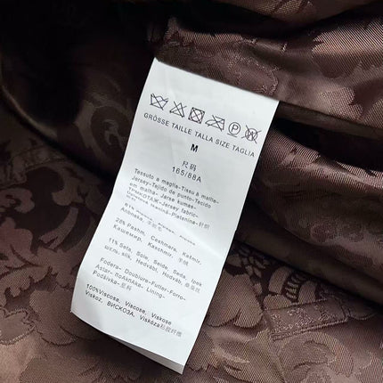 MAX MARA LONG COAT IN BROWN FUR