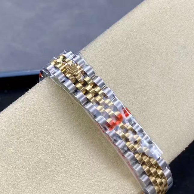 DATEJUST 31MM GOLD STEEL DIAMOND NUMERALS