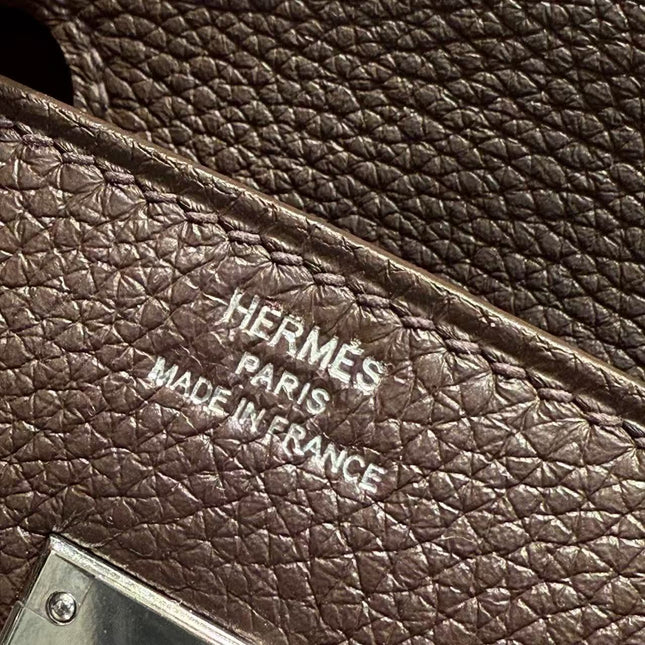 HM BIRKIN 35CM IN CHOCOLATE BROWN TOGO LEATHER SILVER-TONE HARDWARE