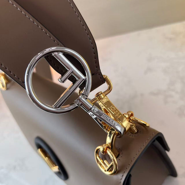 FENDI 25 SHOULDER BAG IN DARK BROWN CALFSKIN TP3