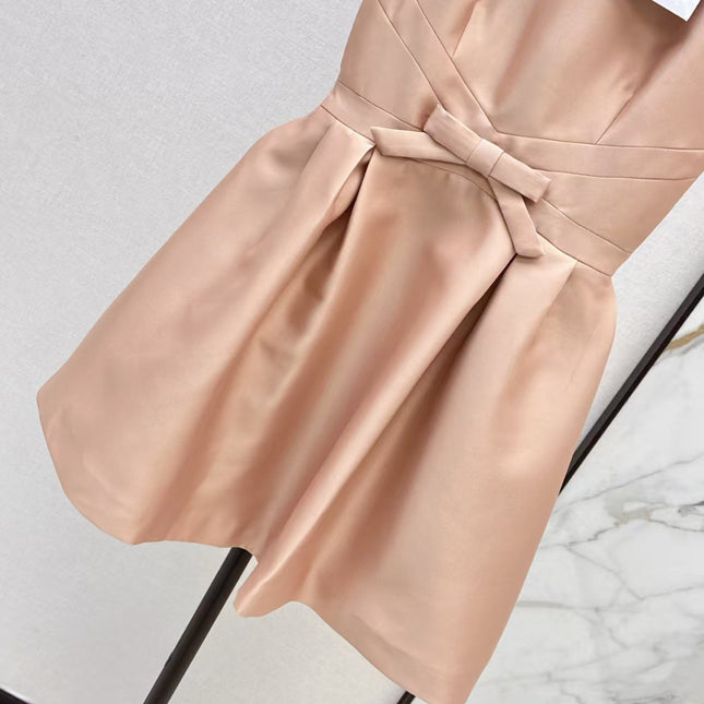 DIOR DRESS IN DARK NUDE
