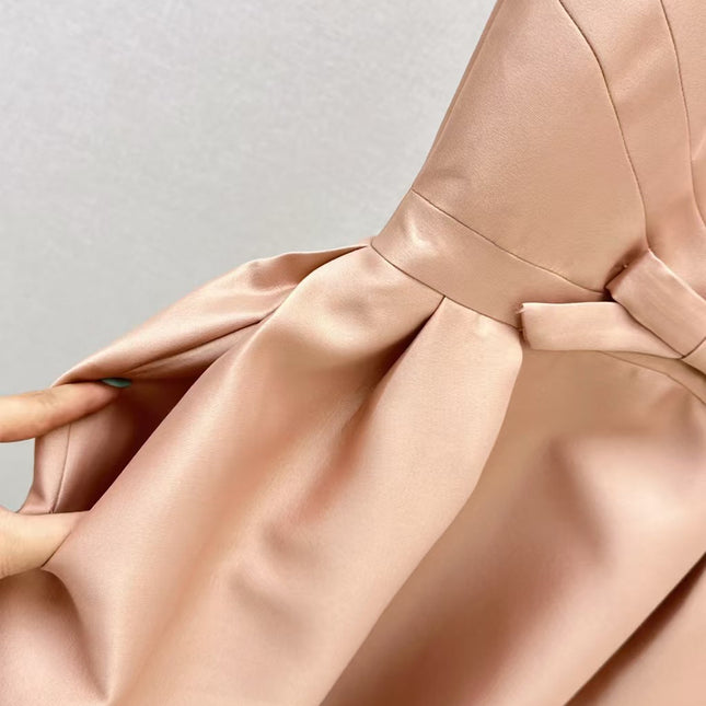 DIOR DRESS IN DARK NUDE
