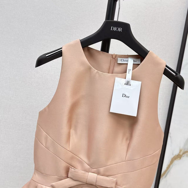 DIOR DRESS IN DARK NUDE