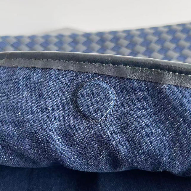 BV LARGE HOP BAG 54 IN NAVY BLUE CALFSKIN