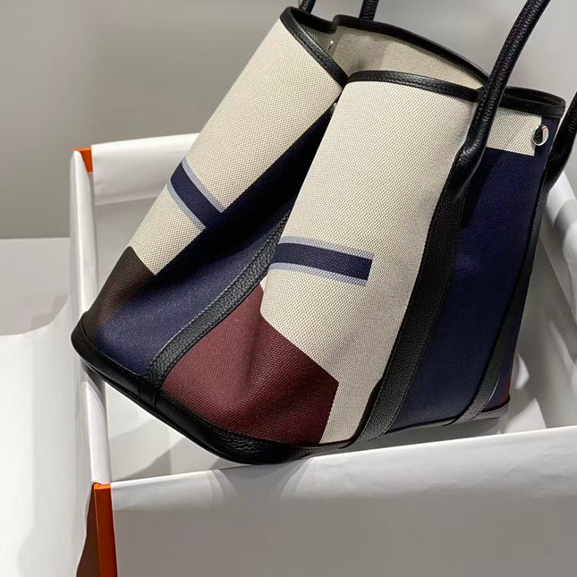HM GARDEN PARTY 30 VOYAGE BAG IN COLORFUL CANVAS