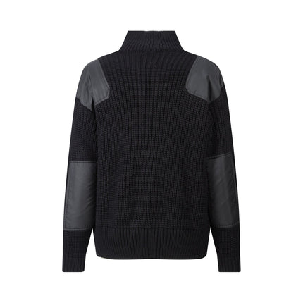 PRADA ZIP-UP IN BLACK WOOL