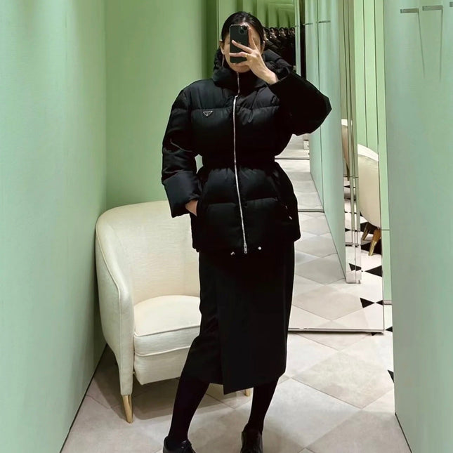 PRADA RE NYLON ZIPPER DOWN JACKET STYLE 1225