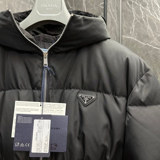 PRADA RE NYLON ZIPPER DOWN JACKET STYLE 1225