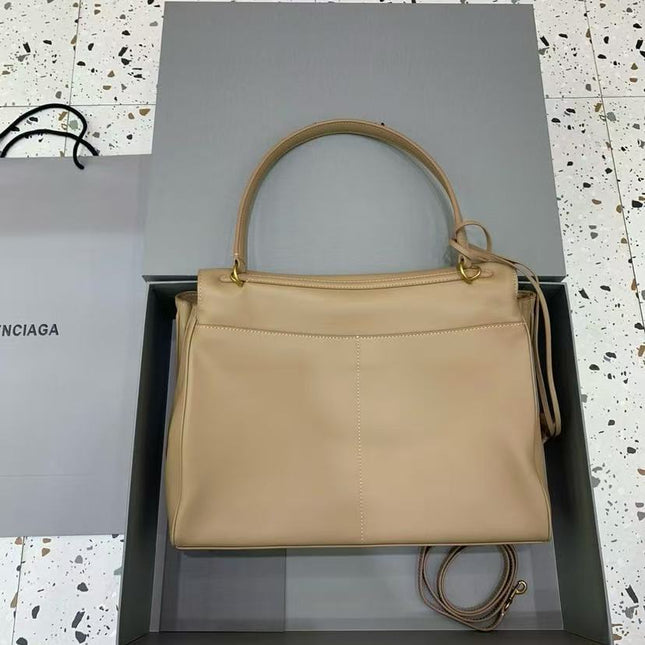 RODEO LARGE BAG 40 IN BROWN CALFSKIN GOLD HARDWARE