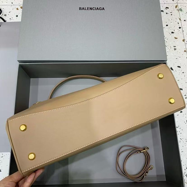 RODEO LARGE BAG 40 IN BROWN CALFSKIN GOLD HARDWARE