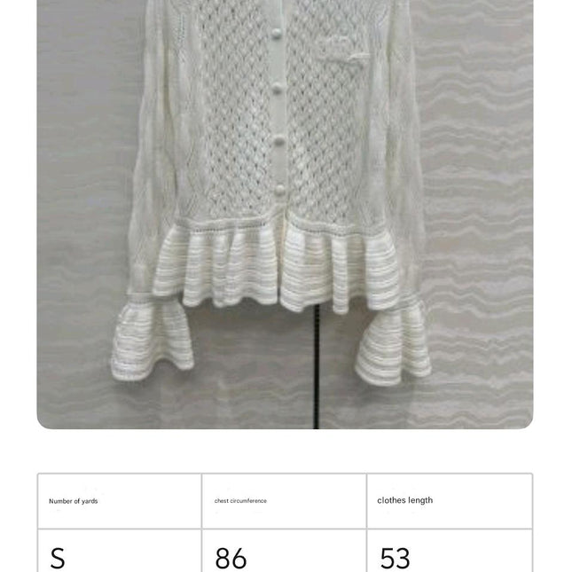 CHLOE 25S WHITE CARDIGAN STYLE 003