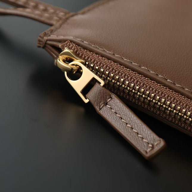 BV CAMPANA LARGE SHOULDER BAG 39 IN CHOCOLATE BROWN INTRECCIATO CALFSKIN