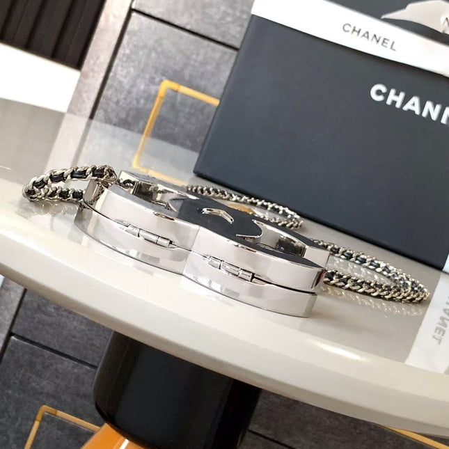 CC CLASSIC BAG CHAIN IN SILVER METAL