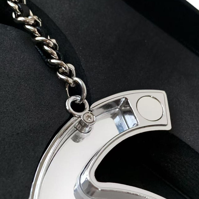 CC CLASSIC BAG CHAIN IN SILVER METAL