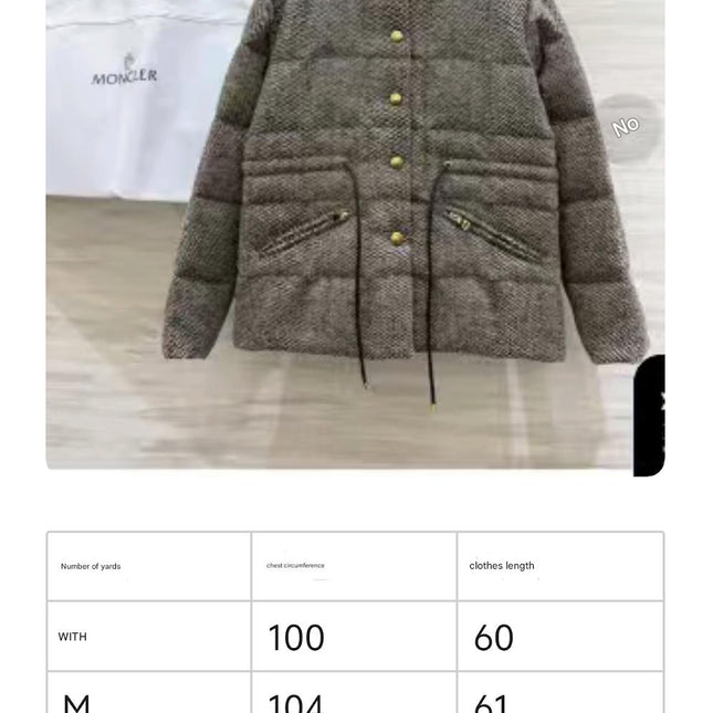 MONCLER 25S TWEED DOWN JACKET 307