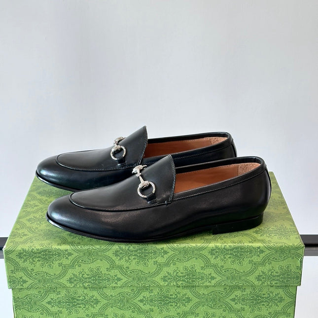 GUCCI HOREBIT LOAFERS IN BLACK CALFSKIN