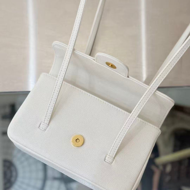CHANEL 26S JENNY BAG 17 IN WHITE CALFSKIN