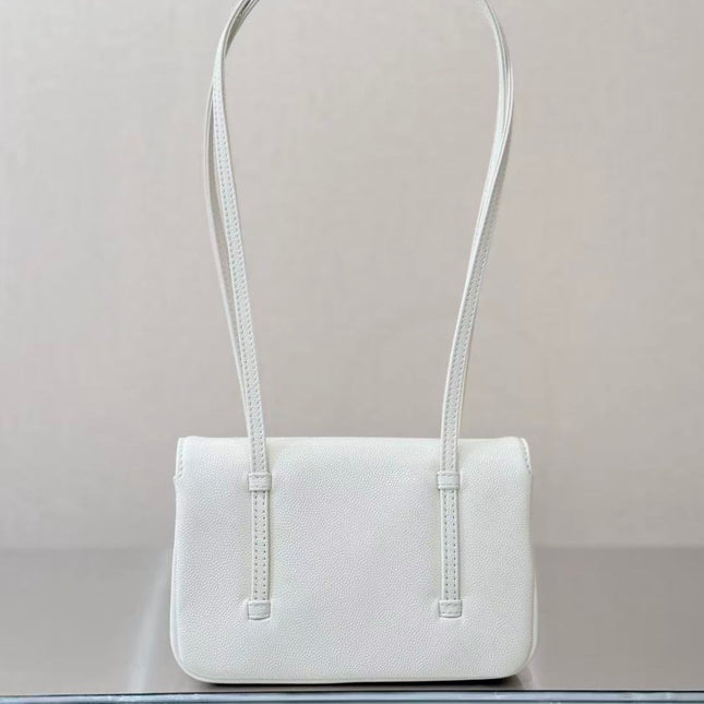 CHANEL 26S JENNY BAG 17 IN WHITE CALFSKIN