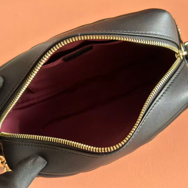 GUCCI 26S SHOULDER BAG 24 IN BLACK CALFSKIN
